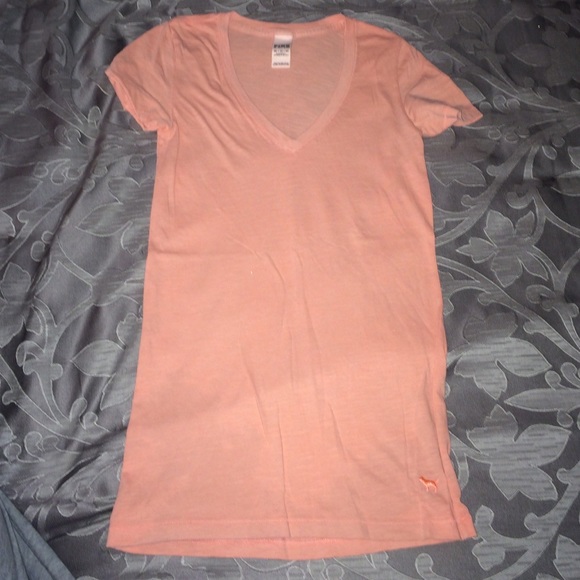 LOVE PINK light orange v-neck