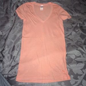 LOVE PINK light orange v-neck