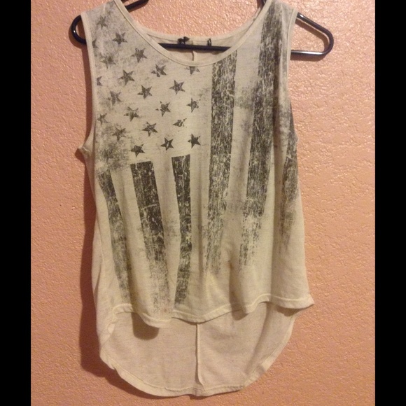 American flag tank top