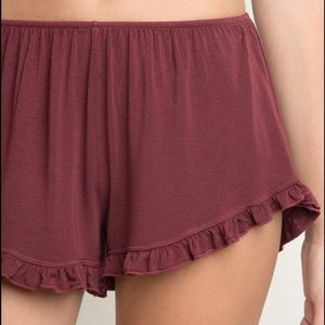 Brandy Melville Maroon Vodi Shorts