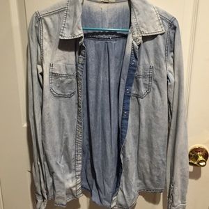 Light wash denim jacket