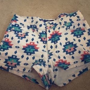 Jean high waisted shorts