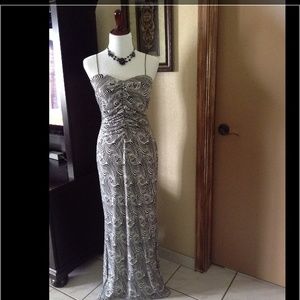 Black and White Long Gown