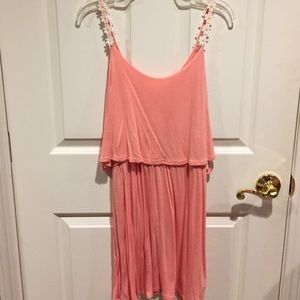 Peach color dress