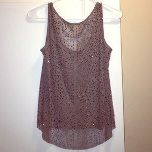 ANGL sequin grey top