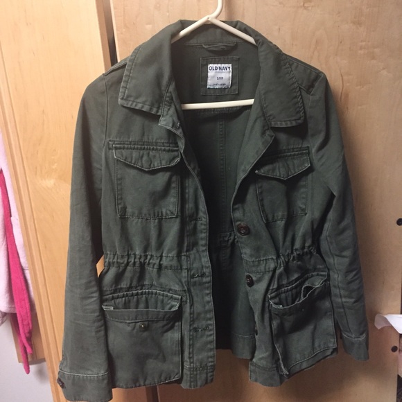 Green utility jacket