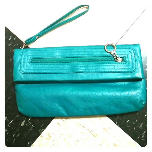Teal clutch
