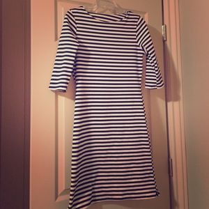 Black and white striped dress!