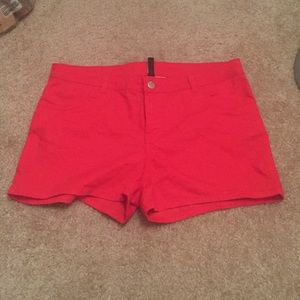Red shorts
