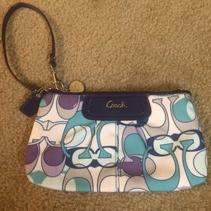 Coach large wristlet
