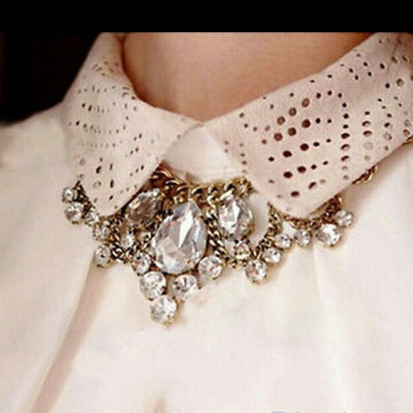 Crystal Rhinestone Necklace      (SOLD) - Picture 2 of 3