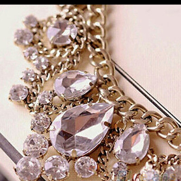 Crystal Rhinestone Necklace      (SOLD) - Picture 3 of 3