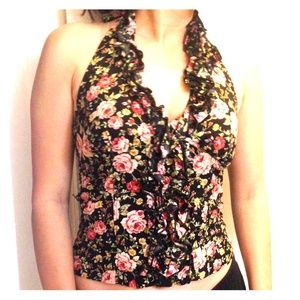 Floral halter