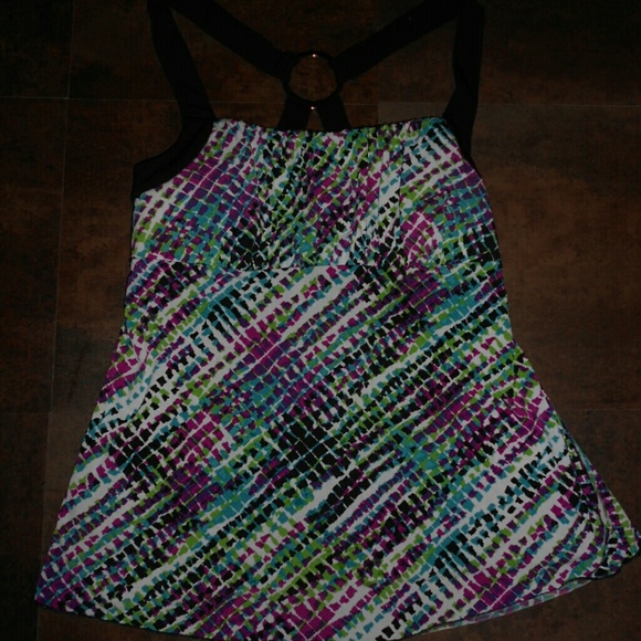 Multi-colored club top