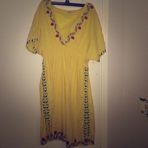 Yellow summery party dress, very light and airy