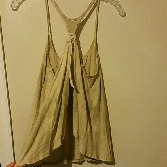 Free people open back tye dye rasor back top - Picture 3 of 3