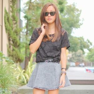 H&M Skirts - NWOT H&M acid wash skater skirt H&M Skirts - NWOT H&M acid wash skater skirt