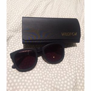 Classic Fox Wildfox Matte Black Sunglasses