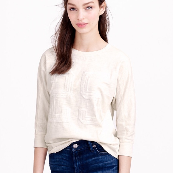 J crew 25 football t shirt top new with tags - Picture 1 of 4