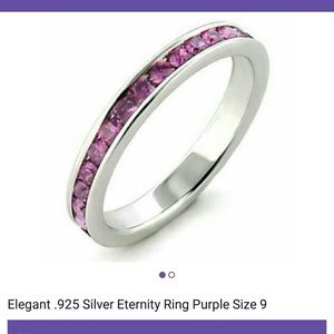 Sterling silver eternity ring