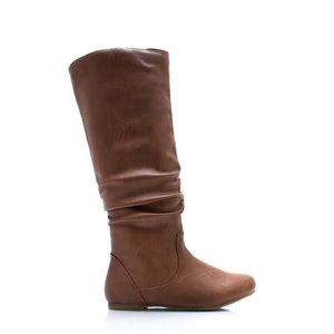slouchy brown boots