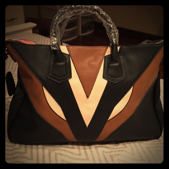 Geometric Style Large Handbag