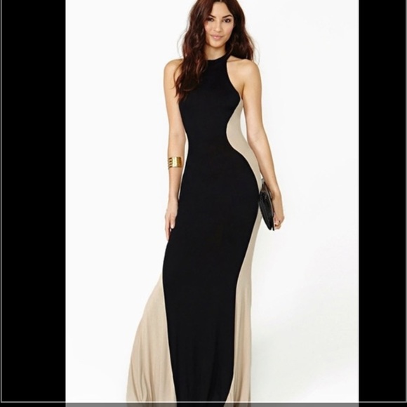 Two toned maxi dress