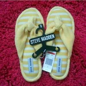 Yellow Steve Madden Slippers
