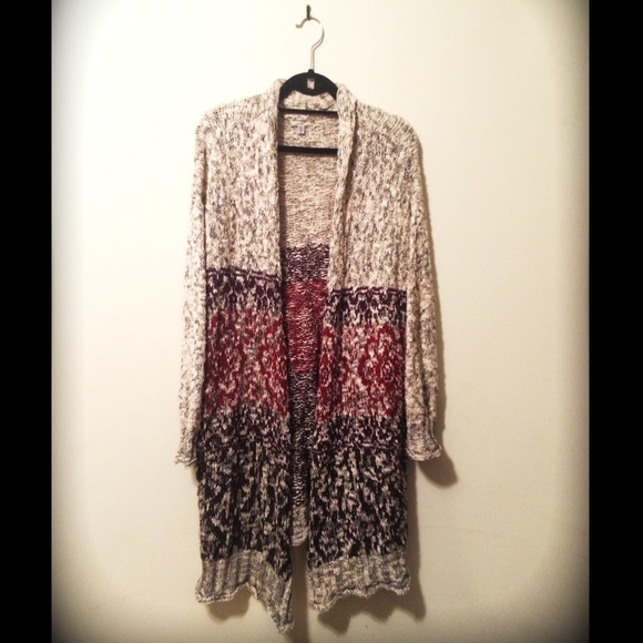 Ecoté Urban Outfitters knit patterned cardigan