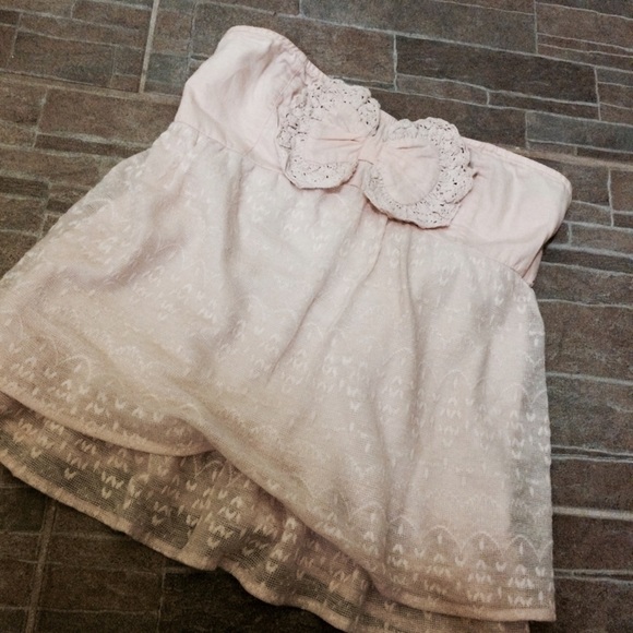 Kawaii bow tube top