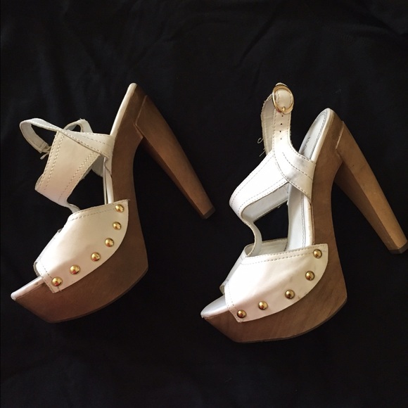 White sandals