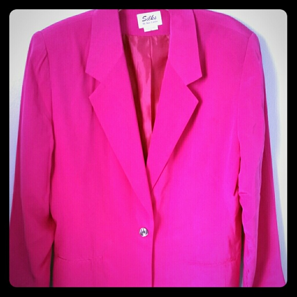 Silk blazer