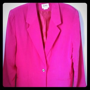 Silk blazer