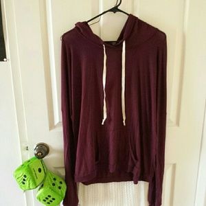 Brandy melville maroon layla hoodie