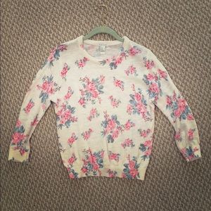 Floral sweater