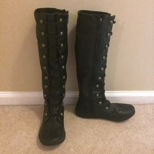 Blowfish hottem military inspired knee high boots