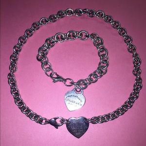 Authentic Tiffany &CO necklace and bracelet bundle