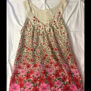 Crochet Back Tank Top