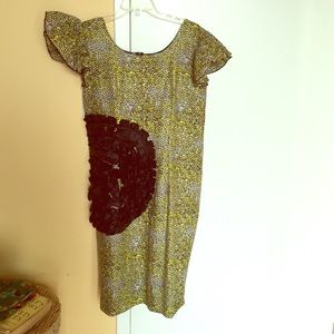 Custom handmade Nigerian African dress sheath M-L