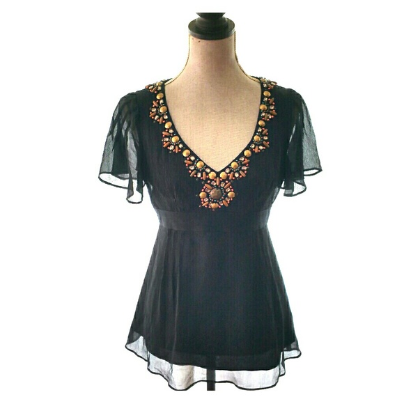 Nanette Lepore beaded top