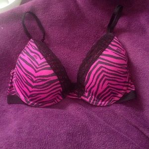 Victoria secret's PINK zebra print bra