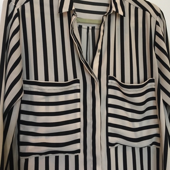 Zara Striped long sleeve top - Picture 2 of 3