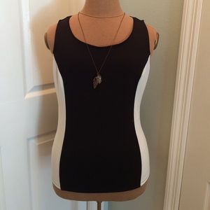 Ann Taylor XS black and white tank top.