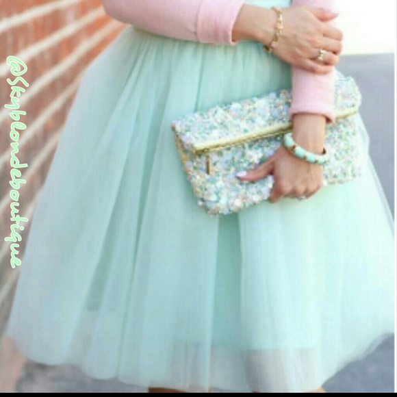 "MINT" TO BE TULLE SKIRT @jasminesmith198