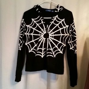 Spider Web design hoodie.