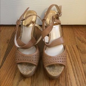 Vince Camuto Tan Wedges