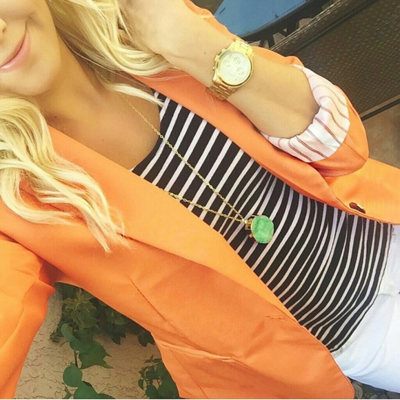 Candy Orange Blazer :RESTOCKING NOW