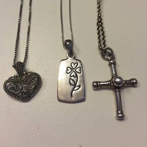 Two sterling silver necklaces