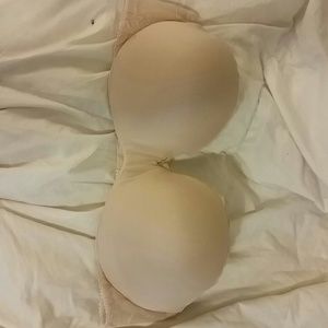Strapless nude bra