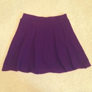 Eggplant Purple Knit Skirt